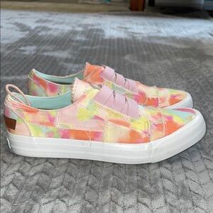 JENN ARDOR Women Fashion Canvas Shoes Low Top Slip On Sneakers Walking Shoes
